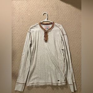 True Grit Long Sleeve Henley Style Shirt